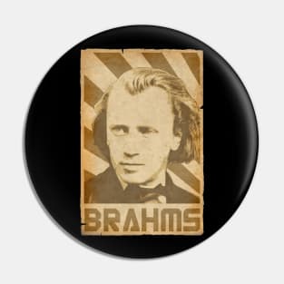 Johannes Brahms Retro Pin