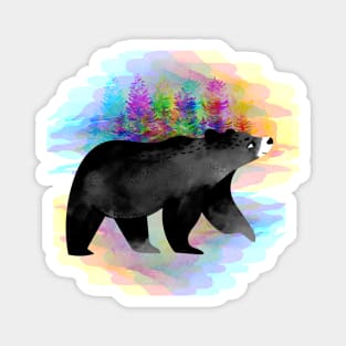 Black Bear in the forest Magnet