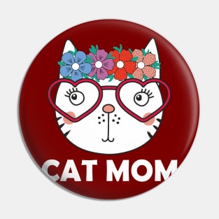 Cat Mom Pin