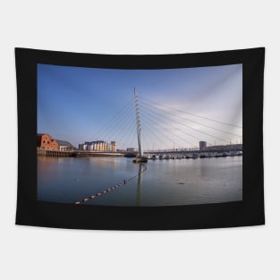 The Sail Bridge, Swansea Marina, Swansea, Wales Tapestry