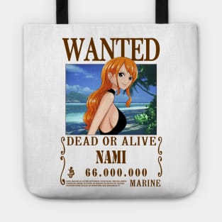 Nami One Piece Wanted Fashion Tote