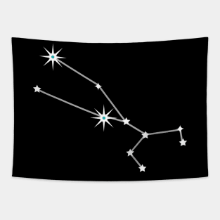 Taurus on Black Tapestry