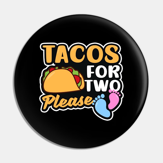 Pregnancy Announcement Shirt | Tacos For Two Please Pin by Gawkclothing