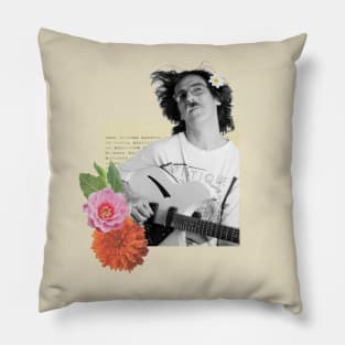 Charly Garcia with guitar Pillow