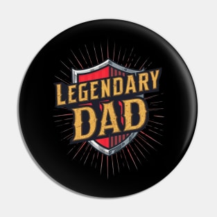 Fathers Day Worlds Best Dad Father Birthday Gift For Daddy New Dad To Be Funny Present Myth Legend Humour Graphic Pin