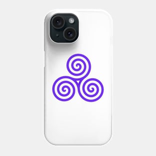 Purple Triskele Phone Case