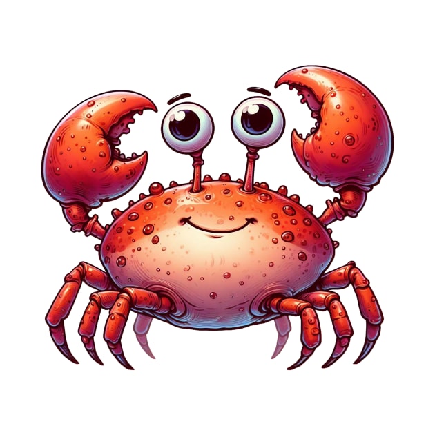 Funny crab illustration by Dmytro