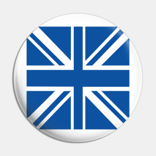 Blue & White Union Jack Flag Pin