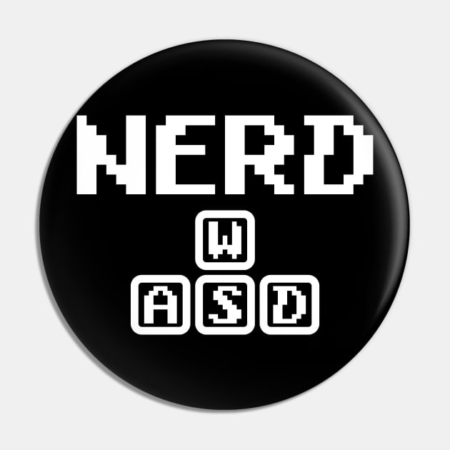 nerd WASD Pin by Mamon