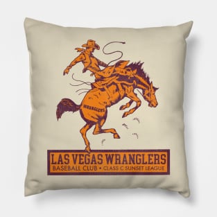 Defunct Las Vegas Wranglers Baseball Team Pillow