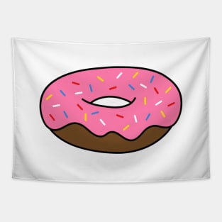 Pink Donut with Sprinkles Tapestry