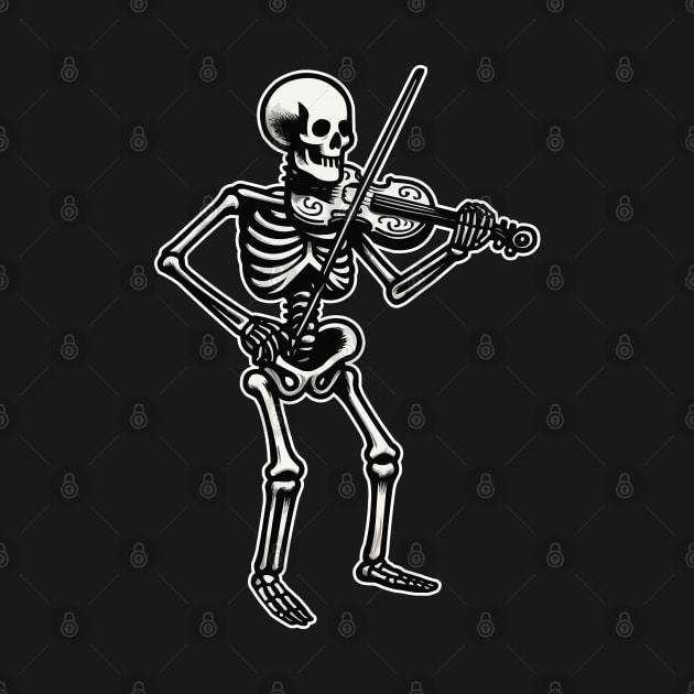 Skeleton With Violin by fikriamrullah