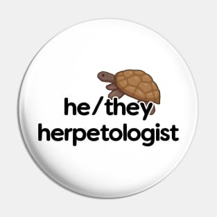 He/They Herpetologist - Turtle Design Pin