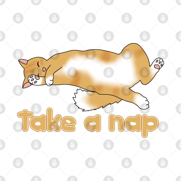 Take a nap (fluffy ginger cat) by Becky-Marie