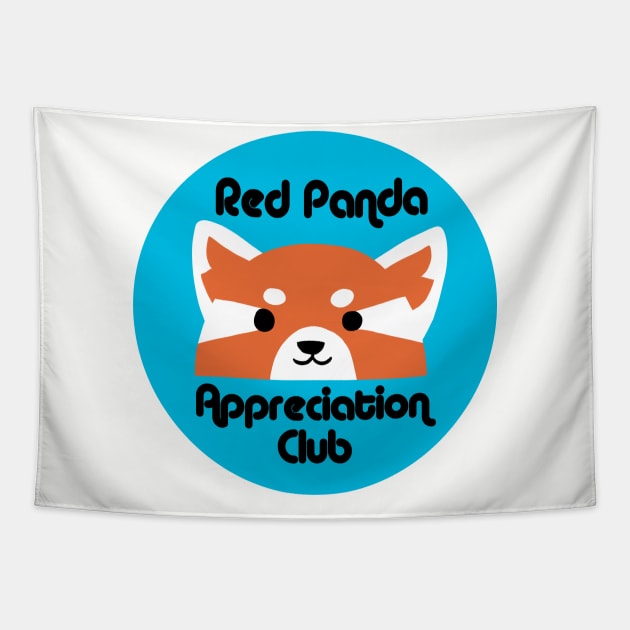 Red Panda Appreciation Club Tapestry by Harriet Parnell