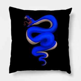 BLUE SNAKE Pillow