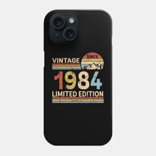 Vintage Since 1984 Limited Edition 39th Birthday Gift Vintage Men's Phone Case