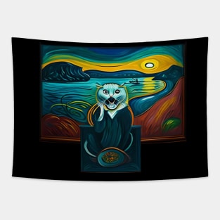 Cat's scream Tapestry