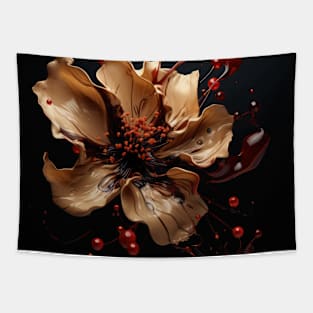 Fluid Blossom Art 3D Digital Art Tapestry