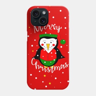 MERRY Christmas Penguin Phone Case