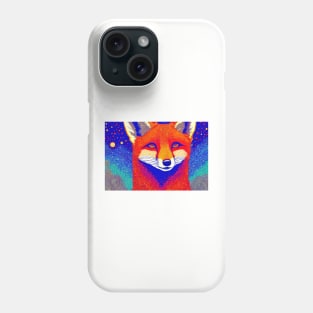 Cosmic Red Fox Phone Case