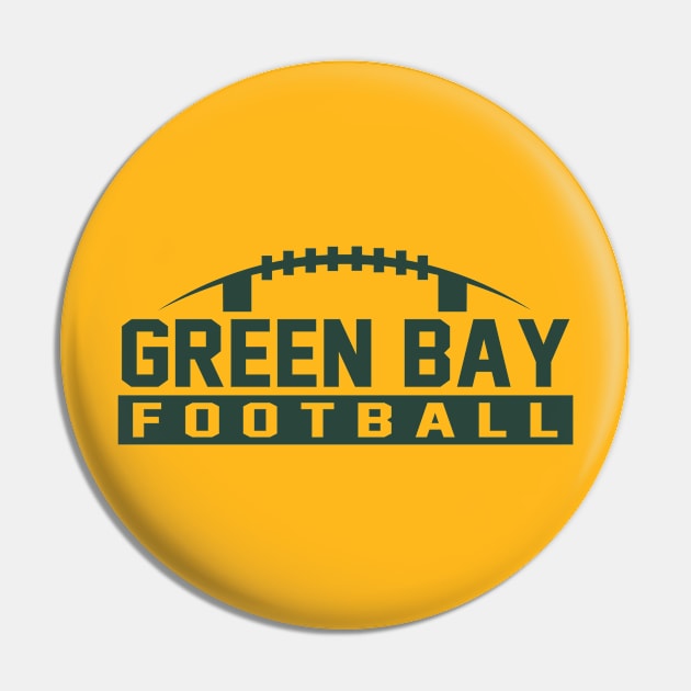 Green Bay Football Pin by CasualGraphic