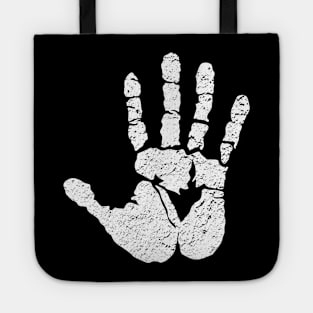 White Hand Tote