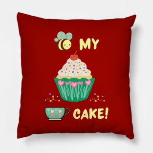 Bee My Cupcake Valentine Love Pillow