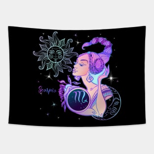 Scorpio Astrology Horoscope Zodiac Birth Sign Gift for Women Tapestry