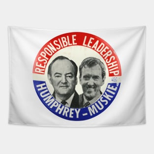 Humphrey and Muskie 1968 Presidential Campaign Button Tapestry