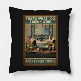 AND I FORGET THINGS Funny Cat Lover Pillow