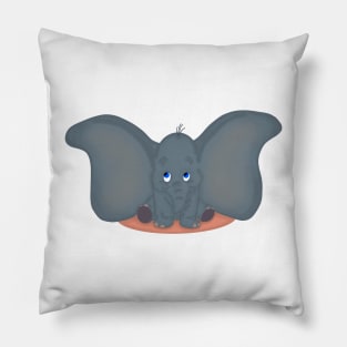 Big Earred Elephant Pillow