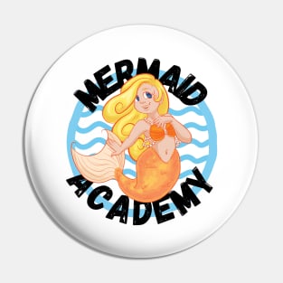 Mermaid Academy Cute Blond Mermaid Perfect Gift for Mermaid and Siren Lovers Pin