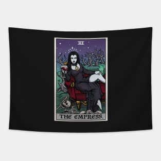 The Empress Tarot Card Terror Tarot Edition Halloween Vampire Tapestry