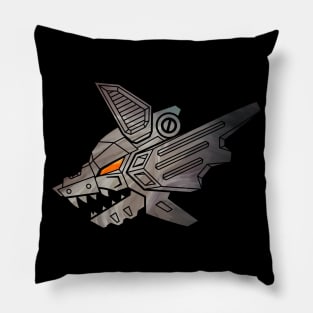 Mecha Robot Wolf Pillow