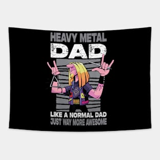 Heavy Metal Dad Like A Normal Dad Just Way More Awesome Tapestry