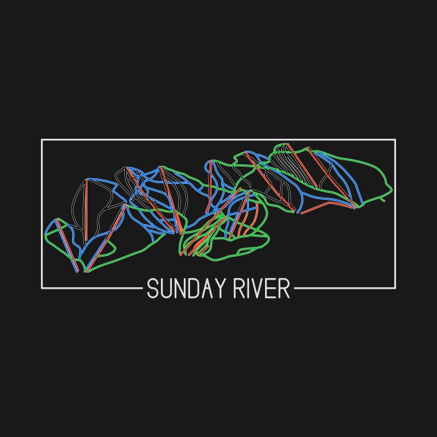 Sunday River Colored Trail Map by ChasingGnarnia