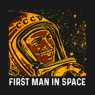 Yuri Gagarin - First Man In Space T-Shirt