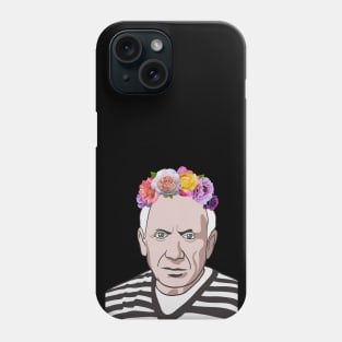 Artist Portrait With Flower Crown Phone Case