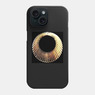 MOD ART DECO GEOMETRIC GOLD CIRCLES SPHERES ON BLACK Phone Case