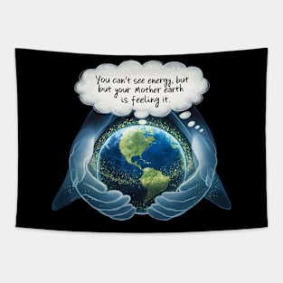 "Feel the Earth: Cosmic Care" Tapestry