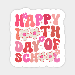 Teacher Kids Retro Groovy 100 Days Happy 100th Day Of School Magnet