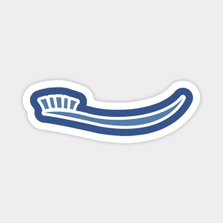 Tooth brush vector icon design. Dentist and dental clinic vector logo design. Magnet