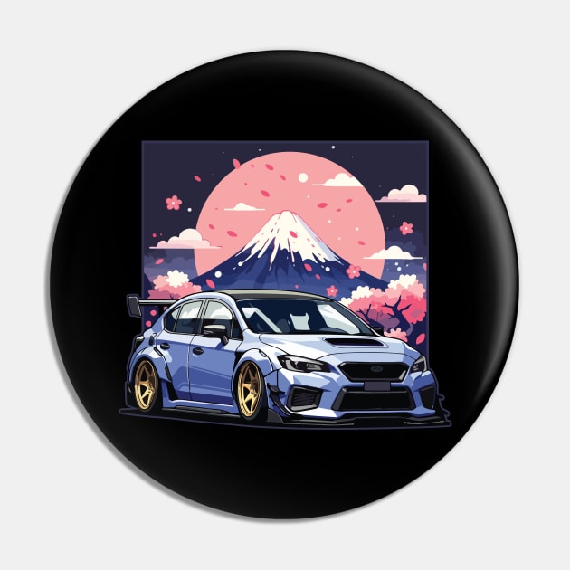 Subaru Impreza WRX STI Car Widebody Modified JDM Car Subaru Pin