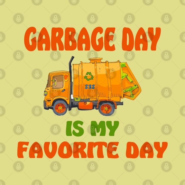 Garbage Truck by Happy Art Designs