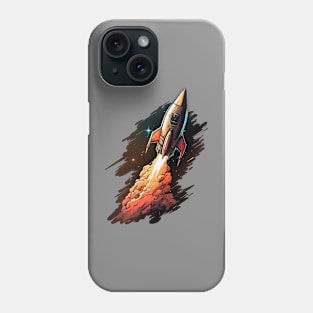 Retro Rocket Phone Case