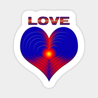 Heart LOVE 4 Magnet