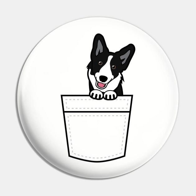 Cardigan Welsh Corgi in My Pocket Pin by One30Creative