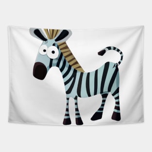 Cute Zebra Drawing Tapestry