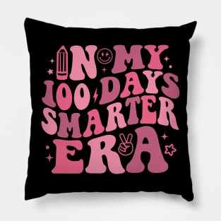 100 Days of School Smarter in My Era Pillow